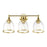 Livex Ashridge 3Lt Vanity Sconce, Polished Brass/Clear