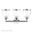Livex Ashridge 3Lt Vanity Sconce, Polished Chrome/Clear - 14133-05