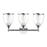 Livex Ashridge 3Lt Vanity Sconce, Polished Chrome/Clear