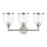 Livex Ashridge 3Lt Vanity Sconce, Brushed Nickel/Clear