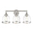 Livex Ashridge 3Lt Vanity Sconce, Brushed Nickel/Clear