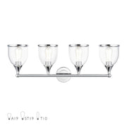 Livex Ashridge 4Lt Large Vanity Sconce, Polished Chrome/Clear - 14134-05
