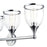 Livex Ashridge 4Lt Large Vanity Sconce, Polished Chrome/Clear