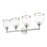 Livex Ashridge 4Lt Large Vanity Sconce, Brushed Nickel/Clear