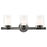 Livex Manhattan Vanity Sconce, Black Chrome/Clear/Opal Inner