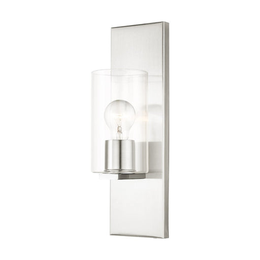 Livex Zurich 1 Light Sconce, Clear Glass