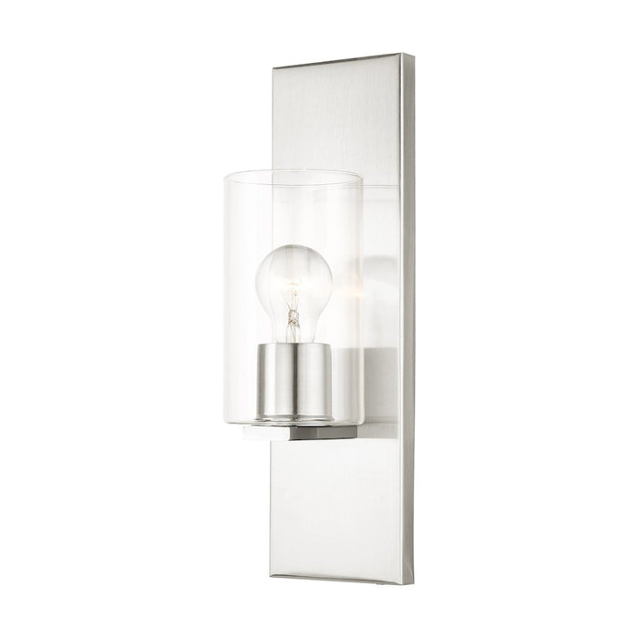 Livex Zurich 1 Light Sconce, Clear Glass