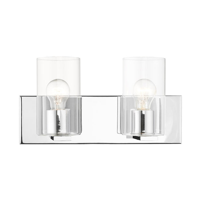 Livex Zurich Vanity Sconce, Clear Glass