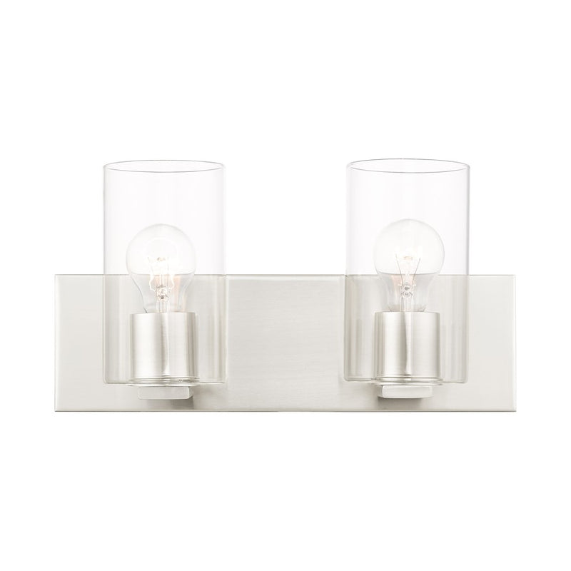 Livex Zurich Vanity Sconce, Clear Glass