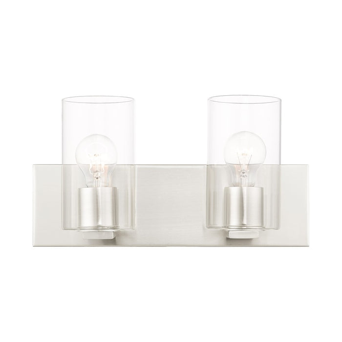 Livex Zurich Vanity Sconce, Clear Glass