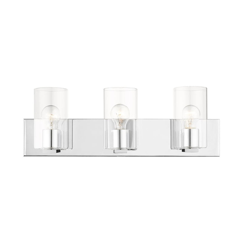 Livex Zurich Vanity Sconce, Clear Glass