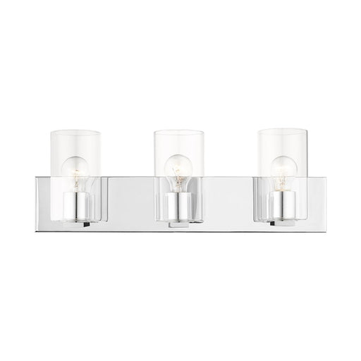 Livex Zurich Vanity Sconce, Clear Glass