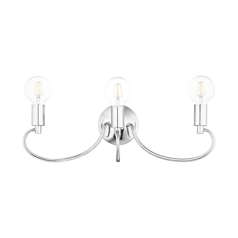 Livex Bari 3 Light Vanity Sconce, Polished Chrome