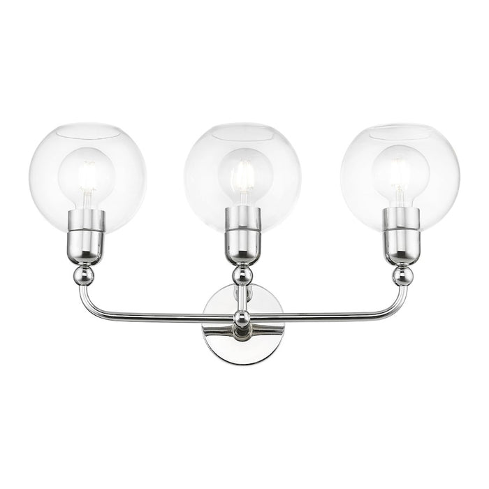 Livex Downtown 3 Light Sphere Vanity Sconce