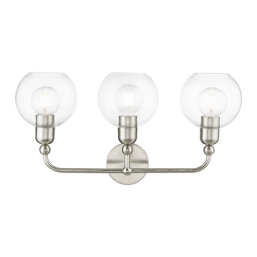 Livex Downtown 3 Light Sphere Vanity Sconce