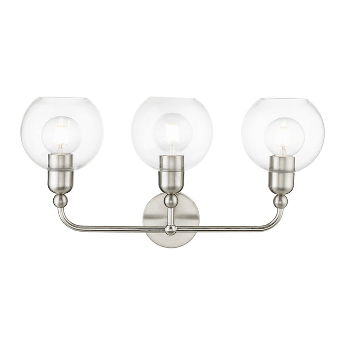 Livex Downtown 3 Light Sphere Vanity Sconce