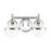 Livex Oldwick Vanity Sconce, Hand Blown Clear