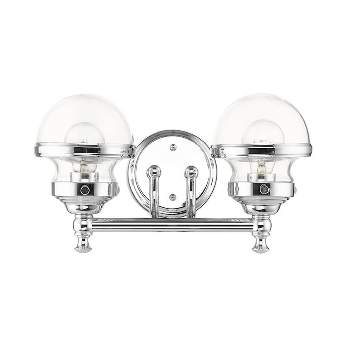 Livex Oldwick Vanity Sconce, Hand Blown Clear