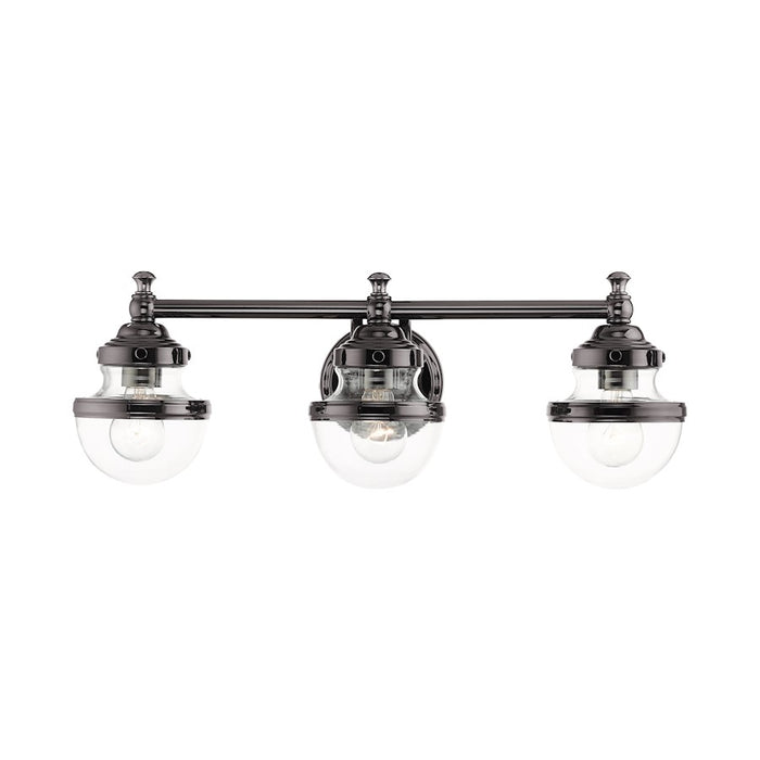 Livex Oldwick Vanity Sconce, Hand Blown Clear
