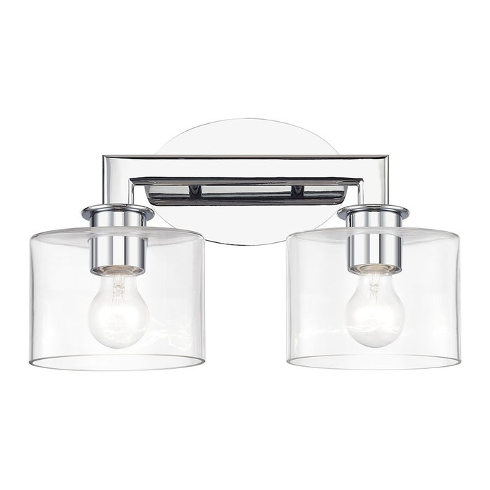Livex Bernardino 2Lt Vanity Sconce, Polished Chrome/Clear