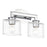 Livex Bernardino 2Lt Vanity Sconce, Polished Chrome/Clear