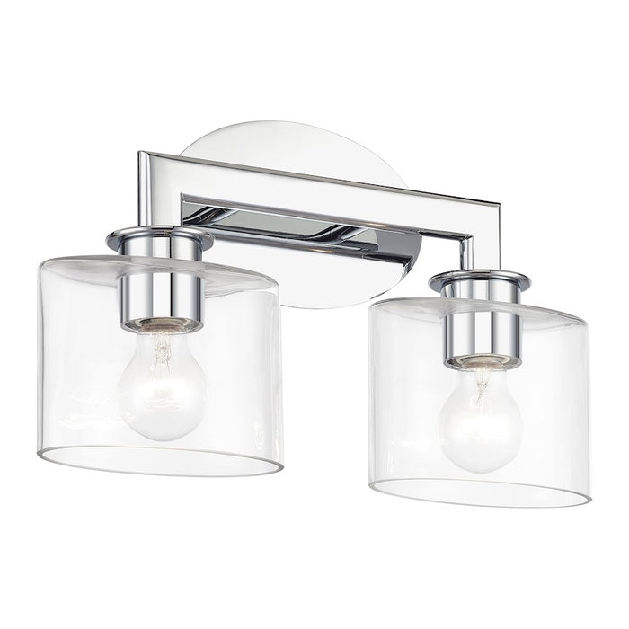 Livex Bernardino 2Lt Vanity Sconce, Polished Chrome/Clear