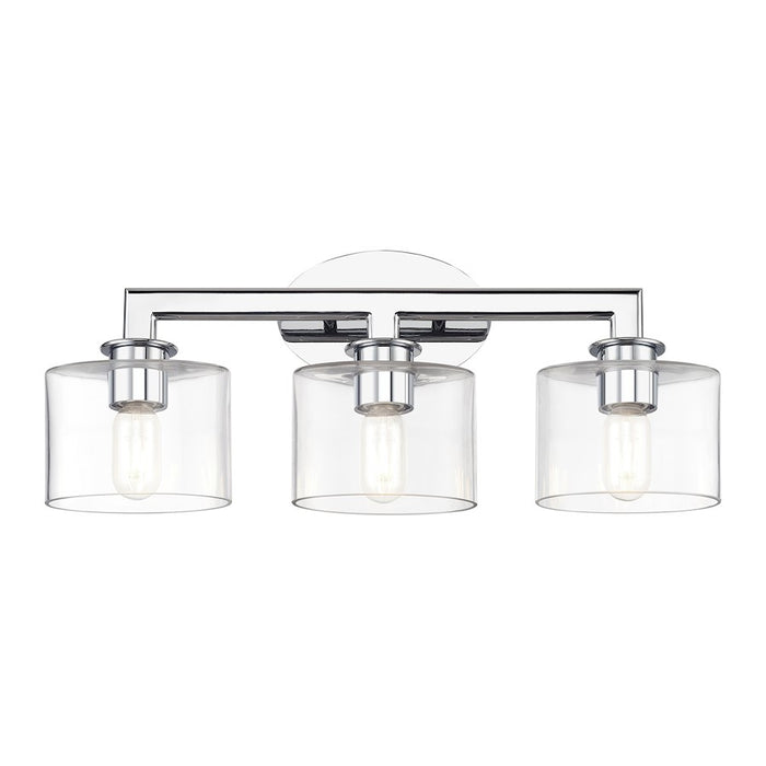 Livex Bernardino 3Lt Vanity Sconce, Polished Chrome/Clear