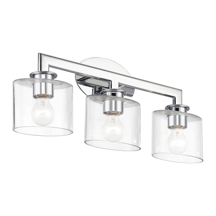 Livex Bernardino 3Lt Vanity Sconce, Polished Chrome/Clear
