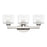 Livex Bernardino 3Lt Vanity Sconce, Brushed Nickel/Clear