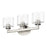 Livex Bernardino 3Lt Vanity Sconce, Brushed Nickel/Clear