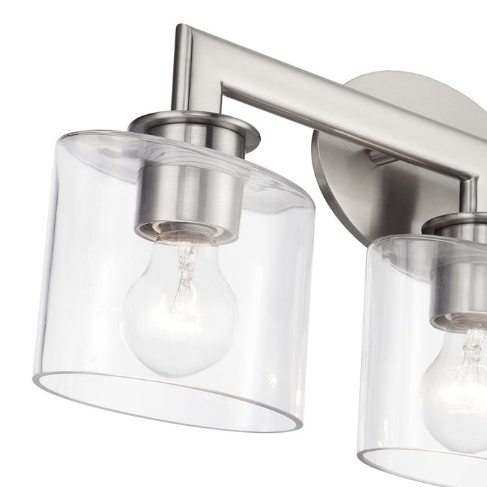 Livex Bernardino 3Lt Vanity Sconce, Brushed Nickel/Clear