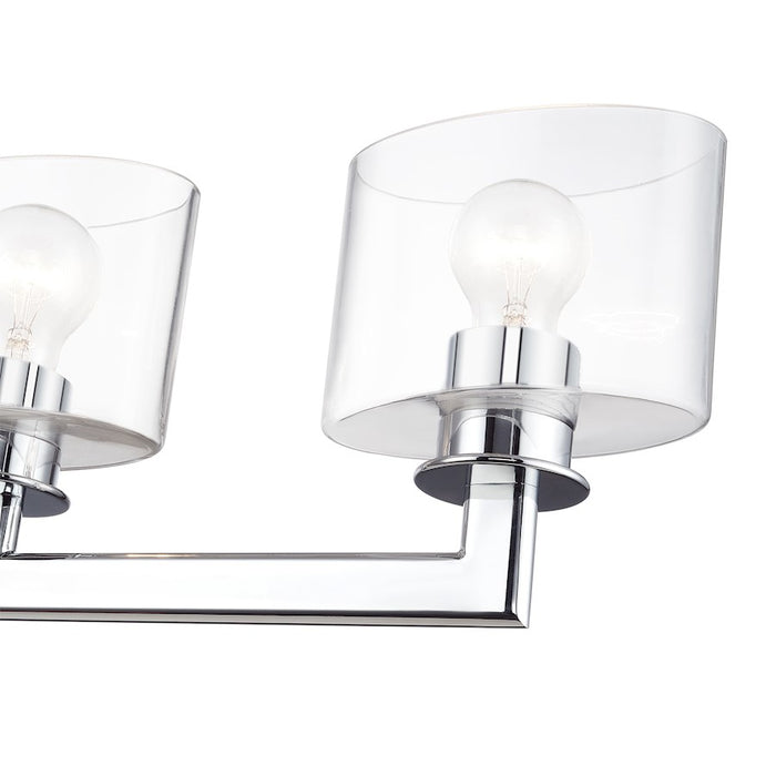 Livex Bernardino 5Lt Extra Large Vanity Sconce, Polished Chrome/Clear