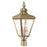 Livex Cambridge 3 Light Outdoor Post Top Lantern, Clear Water