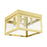 Livex Nyack Flush Mount, Satin Brass