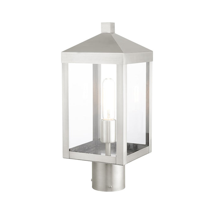 Livex Nyack 1 Light Outdoor Post Top Lantern , Clear