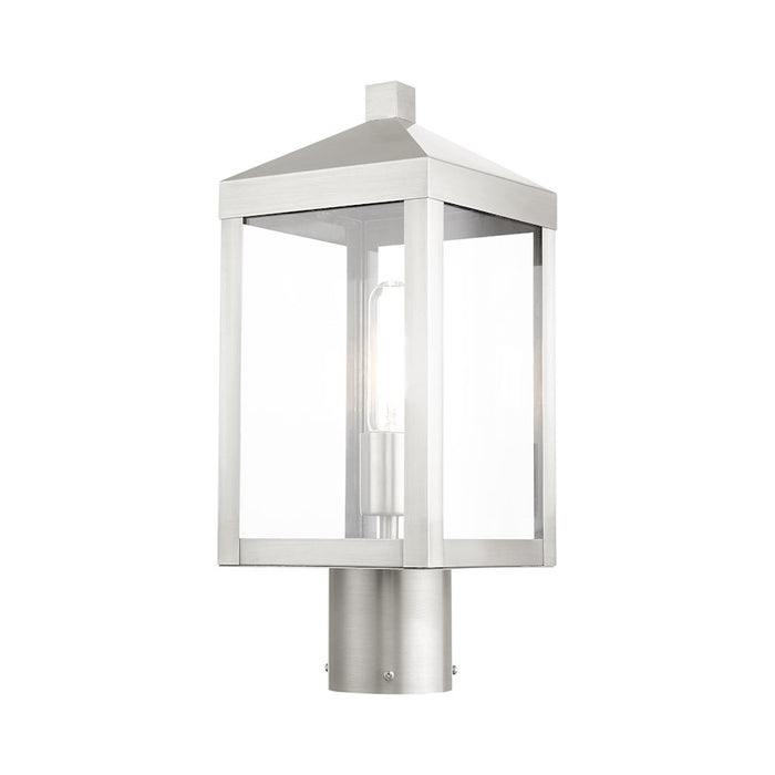 Livex Nyack 1 Light Outdoor Post Top Lantern , Clear