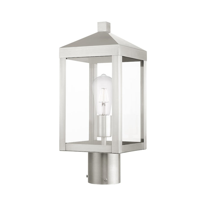 Livex Nyack 1 Light Outdoor Post Top Lantern , Clear