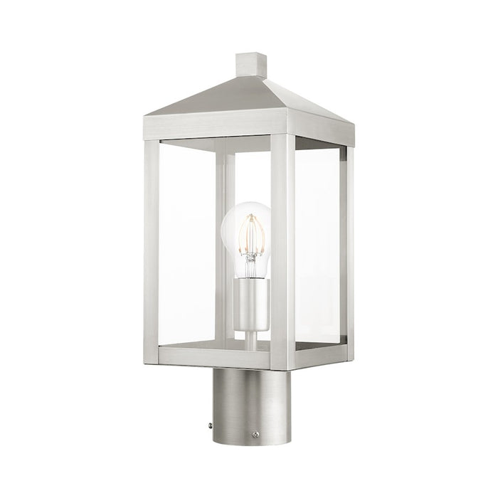 Livex Nyack 1 Light Outdoor Post Top Lantern , Clear