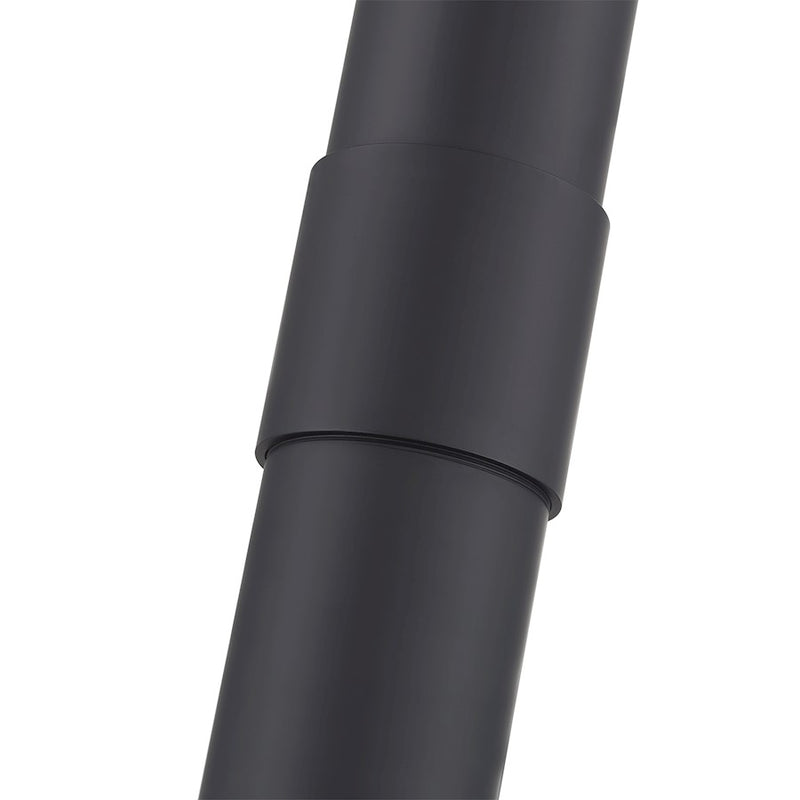 Livex Nyack 3Lt Outdoor 3 Head Post Light, Black/Nickel/Clear Glass