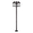 Livex Nyack 3Lt Outdoor 3 Head Post Light, Bronze/Brass/Clear Glass