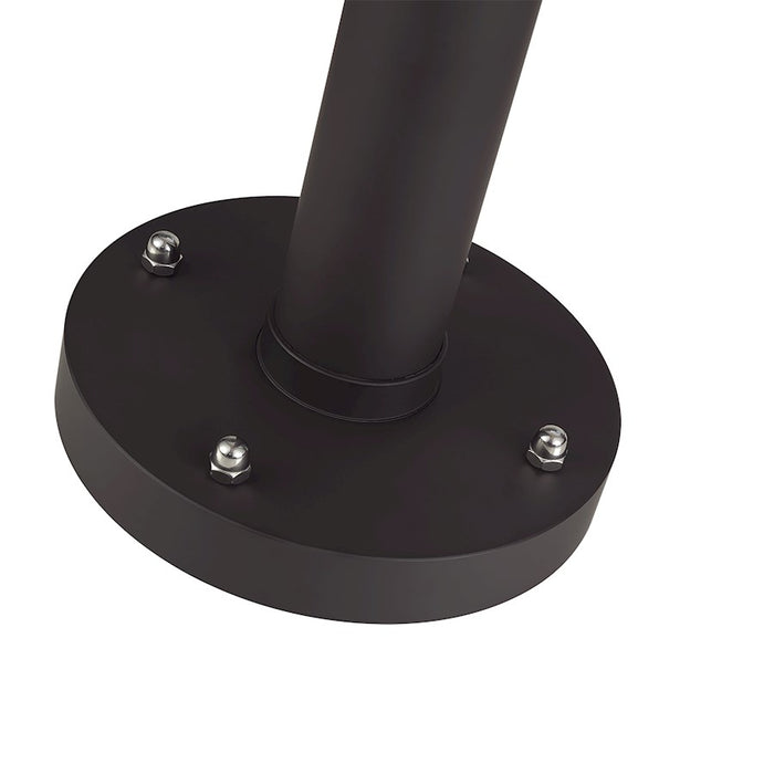 Livex Nyack 3Lt Outdoor 3 Head Post Light, Bronze/Brass/Clear Glass