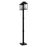 Livex Nyack 6 Light Outdoor Post Light, Black/Nickel Cluster/Clear