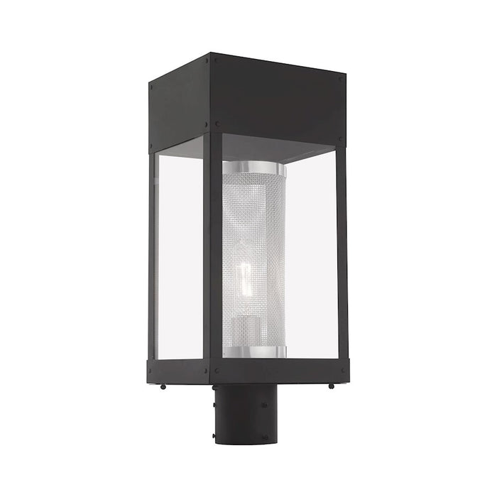 Livex Lighting Franklin 1 Light Outdoor Post Top Lantern, Black