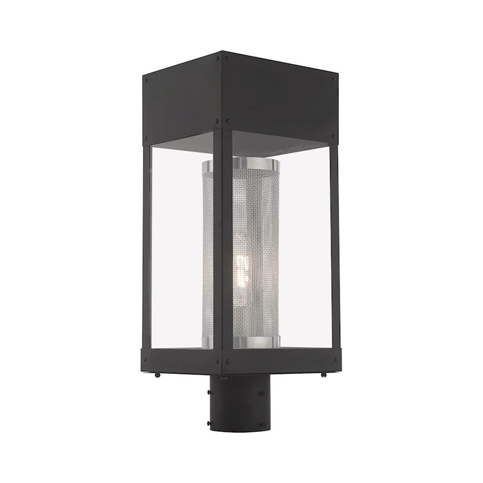 Livex Lighting Franklin 1 Light Outdoor Post Top Lantern, Black