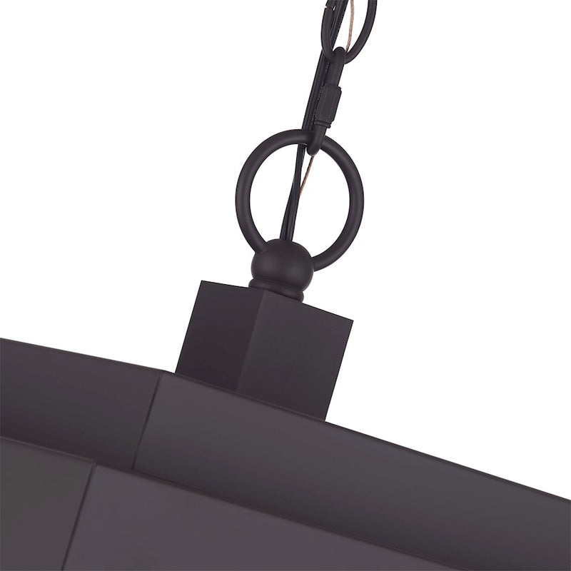 Livex Oslo 4Lt XL Outdoor Pendant Lantern, Bronze/Brass/Clear