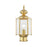 Livex Lighting Outdoor Basics Outdoor Post Head, Polished Brass