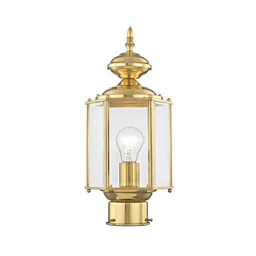 Livex Lighting Outdoor Basics Outdoor Post Head, Polished Brass