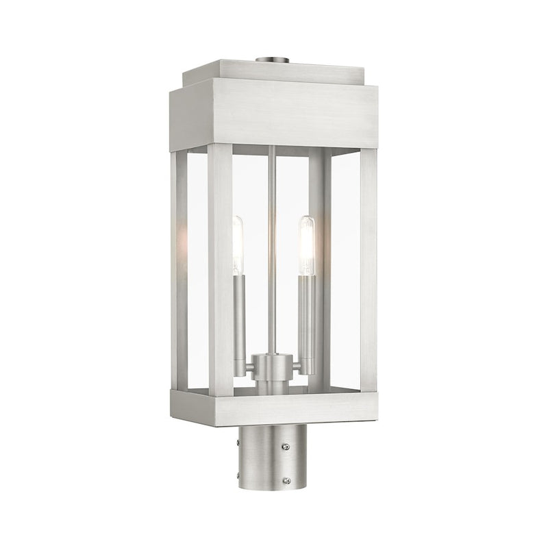 Livex York 2 Light Outdoor Post Top Lantern
