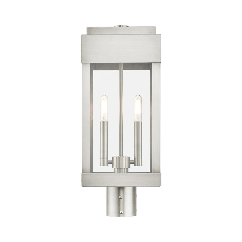 Livex York 2 Light Outdoor Post Top Lantern