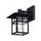 Livex Crestlake 1Lt Medium Outdoor Wall Lantern, Black/Clear Glass